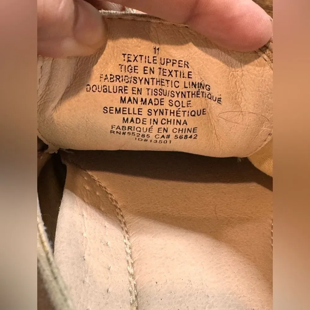 Express‎ Light Tan Linen Feel Oxfords Size 11